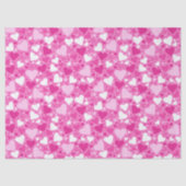 Pink Hearts Design for Breast Cancer Awareness 薄葉紙 (正面)