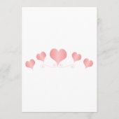 Pink Hearts Design Wedding メニュー (裏面)