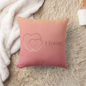 Pink Hearts Home Pillow クッション (ブランケット)