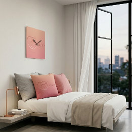 Pink Hearts Home Pillow クッション