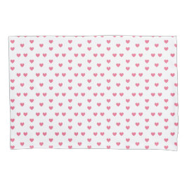Pink Hearts Ornamental Minimalist Modern Pattern. 枕カバー