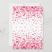 Pink Hearts Our Little Sweetheart Birthday Invite  招待状 (裏面)