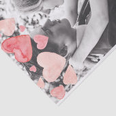 Pink Hearts Overlay Add Your Own Photo 薄葉紙 (詳細)