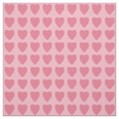 Pink Hearts Pattern ファブリック (見本)
