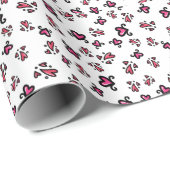 Pink Hearts Pattern – Cute Doodle Design ラッピングペーパー (ロールコーナー)