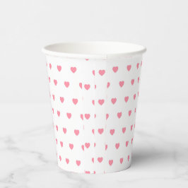Pink Hearts Pattern Paper Cup 紙コップ