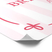 Pink Her New Chapter Bridal Shower Welcome Sign ポスター (角)
