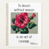 Pink hibiscus design プランナー手帳 (正面)