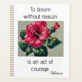 Pink hibiscus design プランナー手帳