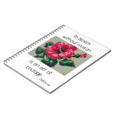 Pink Hibiscus in Gentle Pixels ノートブック (左側)