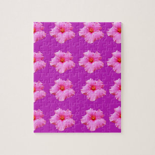Pink_Hibiscus_Pattern,_ ジグソーパズル