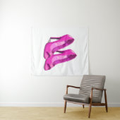 Pink High Heels 64-Bit Pixel Art Style タペストリー (インサイチュ(横))