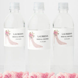 Pink High Heels Bridal Shower ペットボトルラベル