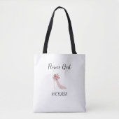 Pink High Heels Bridal Shower Tote Bags トートバッグ (正面)