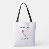 Pink High Heels Bridal Shower Tote Bags トートバッグ (裏面)