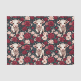 Pink Highland Cow Yarn Rose 薄葉紙