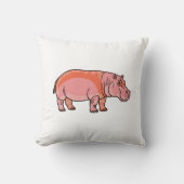 Pink Hippo クッション (正面)