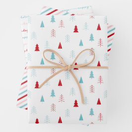 Pink Holiday Wrapping Paper Sheets ラッピングペーパーシート