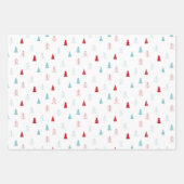 Pink Holiday Wrapping Paper Sheets ラッピングペーパーシート (正面)