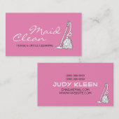 Pink Home、Office Cleaning Company 名刺 (正面/裏面)