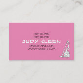 Pink Home、Office Cleaning Company 名刺 (裏面)