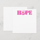 Pink HOPE Dahlia写真5x7日付カードを保存 セーブザデート (正面/裏面)