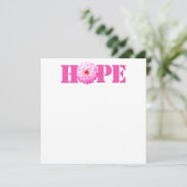 Pink HOPE Dahlia写真5x7日付カードを保存 セーブザデート (スタンド正面)