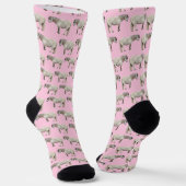 Pink horse socks ソックス (傾斜あり)