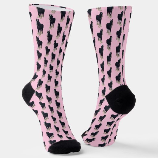 Pink horse socks ソックス (傾斜あり)