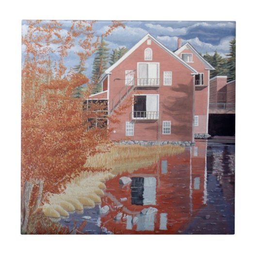 Pink House in Autumn タイル (正面)