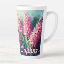 Pink Hyacinths Hyacinth Floral Personalized