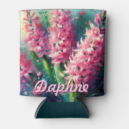 Pink Hyacinths Hyacinth Floral Personalized 缶クーラー