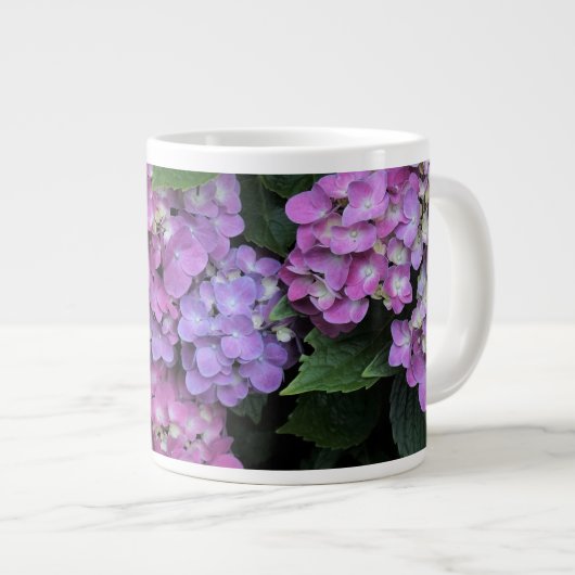 Pink Hydrangea ジャンボコーヒーマグカップ (正面右)