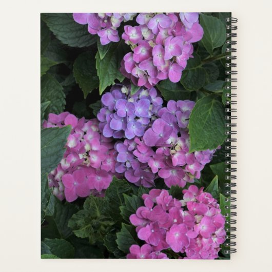 Pink Hydrangea プランナー手帳 (裏面)