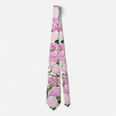 Pink hydrangea neck tie ネクタイ (正面)