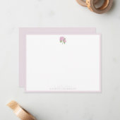 Pink Hydrangea Note Card ノートカード (正面/裏面インサイチュ)