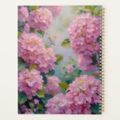 Pink Hydrangeas Floral Spiral-Bound Planner Spring プランナー手帳 (裏面)