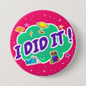 Pink I Did It 3"バッジ 缶バッジ (正面)