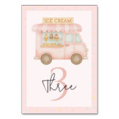 Pink Ice Cream Truck  テーブルナンバー (裏面)