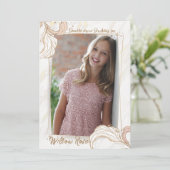 Pink Impressionフォト招待状 案内状 (スタンド正面)