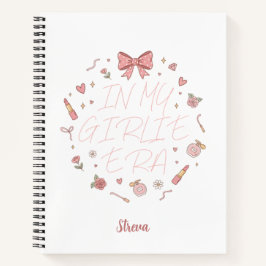 Pink in my girlie era notebook ノートブック