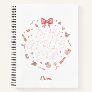 Pink in my girlie era notebook ノートブック