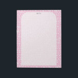 Pink Inkyカスタム Dots TO-DOリストショッピングノート ノートパッド<br><div class="desc">このカスタマイズ可能な食料品ショッピング、食事計画、またはTo-Doリストのメモ帳を使用して、スタイルでショッピングリストを作成する。おカスタマイズ客様のニーズに合わせて文字を追加または追加好きな線もしを追加する。私の店のサイズやスタイルをチェック！</div>
