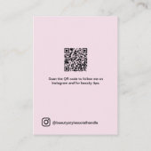 Pink Instagram Photo Grid Beauty Social Media  名刺 (裏面)