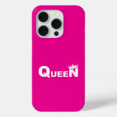 Pink iPhone case with 'Queen' Case-Mate iPhoneケース (裏面)