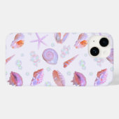 Pink Iridescent Mermaidcore Sea Shell Pearl Y2K Case-Mate iPhoneケース (裏面 (横))