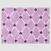 Pink Ivory Lattice Studs Funky Pattern Decoupage 薄葉紙 (正面)