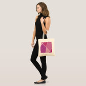 Pink JanaiCreates Color Collection Canvas Tote Bag トートバッグ (正面(モデル))