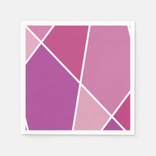 Pink JanaiCreates Color Collection Paper Napkin スタンダードカクテルナプキン (正面)
