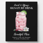 Pink Jar Drink ・ PERSONALIZE this Signature Drink フォトプラーク (正面)